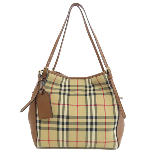 BURBERRY Tote Bag PVC Brown Nova Check