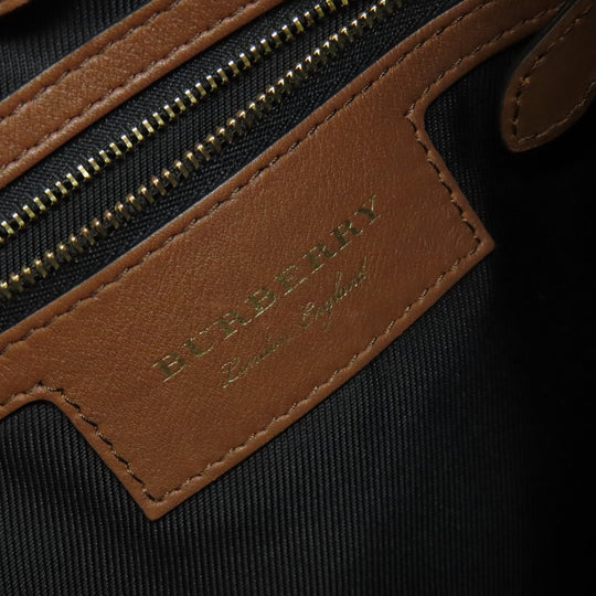 BURBERRY Tote Bag PVC Brown Nova Check