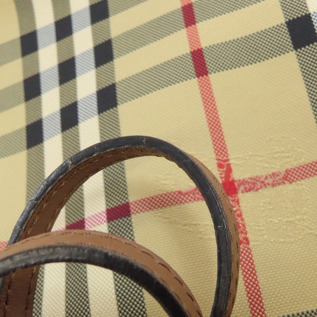 BURBERRY Tote Bag PVC Brown Nova Check