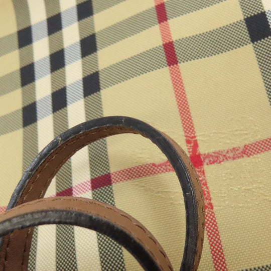 BURBERRY Tote Bag PVC Brown Nova Check