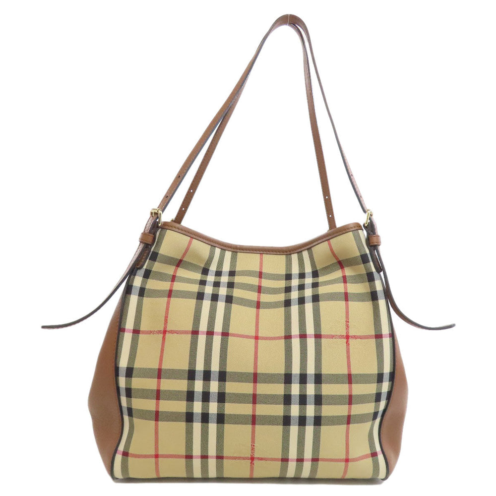 BURBERRY Tote Bag PVC Brown Nova Check