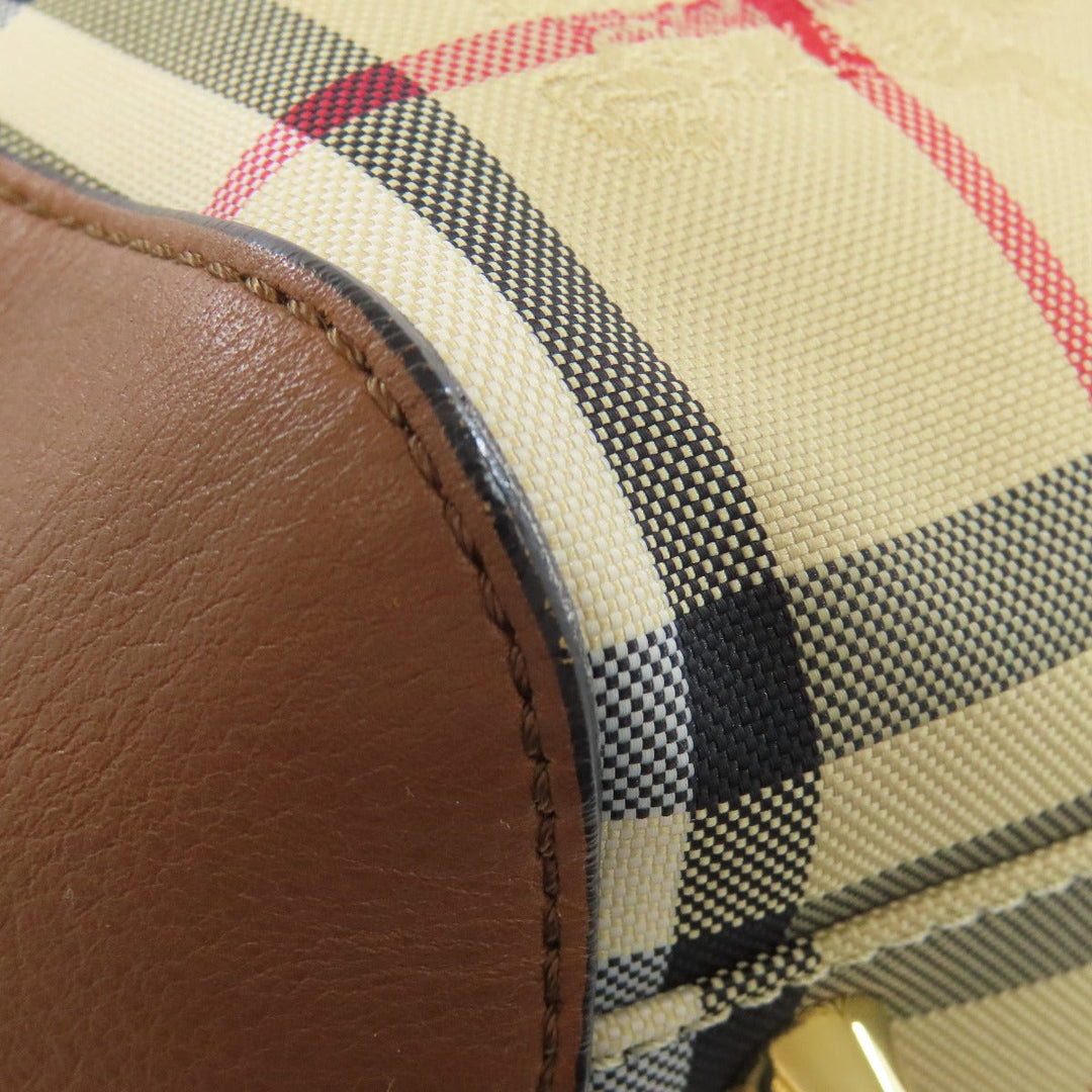 BURBERRY Tote Bag PVC Brown Nova Check