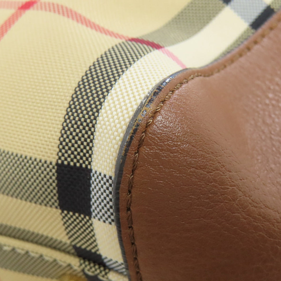 BURBERRY Tote Bag PVC Brown Nova Check