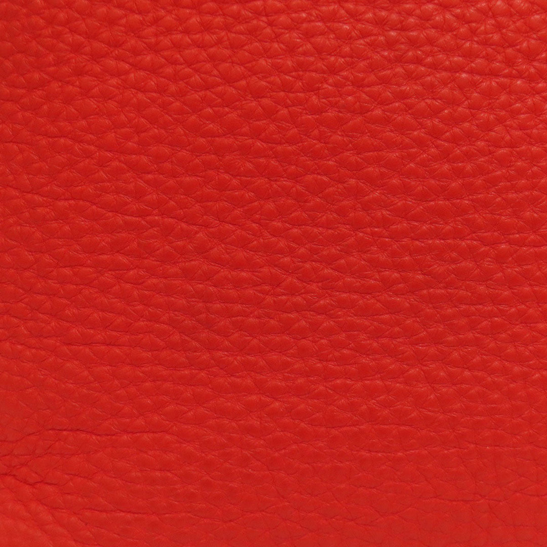 FENDI Handbag Calfskin Red Seleria 2WAY Women Used Authentic