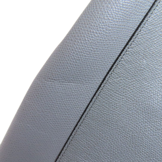 CELINE Tote Bag leather gray Vertical Cabas 2WAY Women Used Authentic