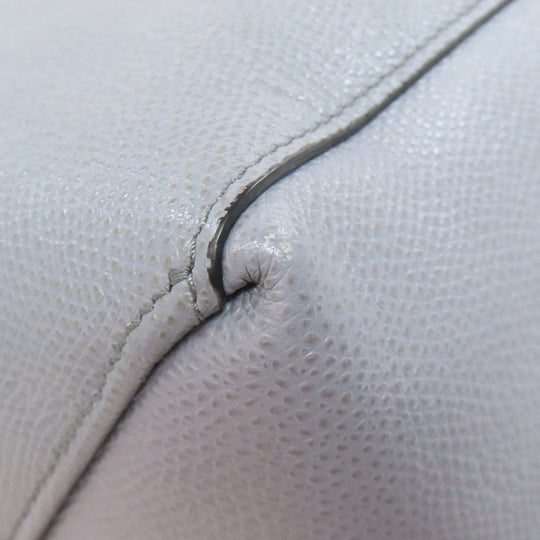 CELINE Tote Bag leather gray Vertical Cabas 2WAY Women Used Authentic