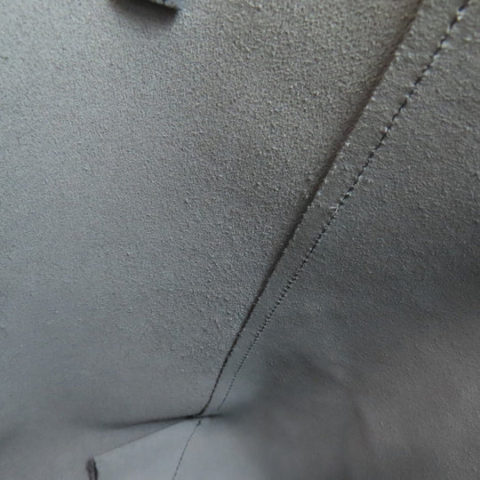 CELINE Tote Bag leather gray Vertical Cabas 2WAY Women Used Authentic