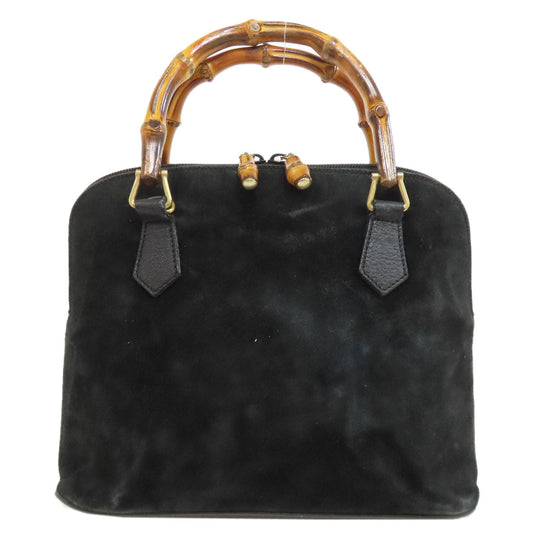 GUCCI Handbag 000.1046.0290 Suede black Bamboo