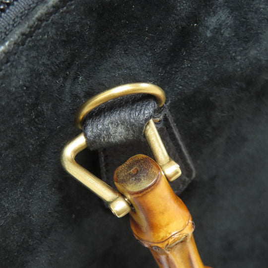 GUCCI Handbag 000.1046.0290 Suede black Bamboo