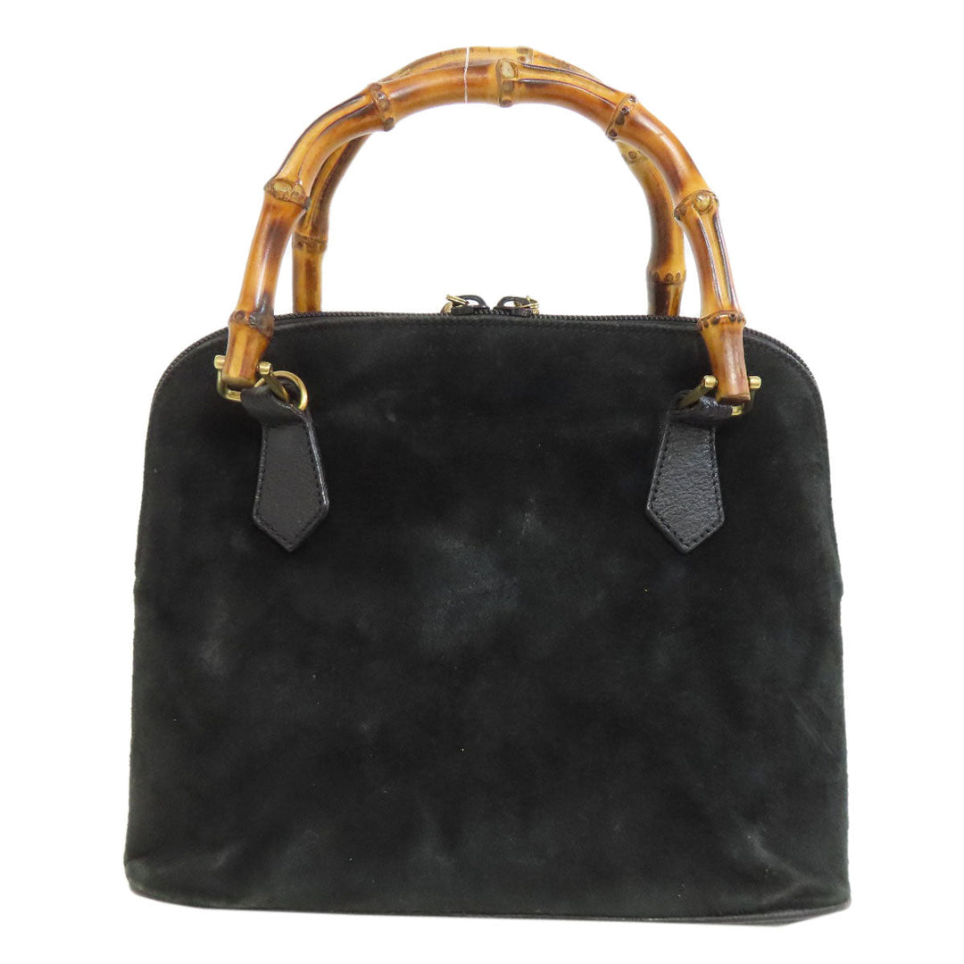 GUCCI Handbag 000.1046.0290 Suede black Bamboo