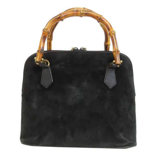 GUCCI Handbag 000.1046.0290 Suede black Bamboo