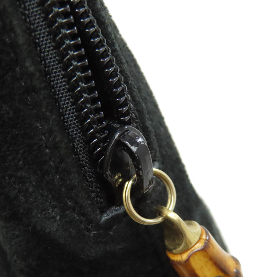 GUCCI Handbag 000.1046.0290 Suede black Bamboo