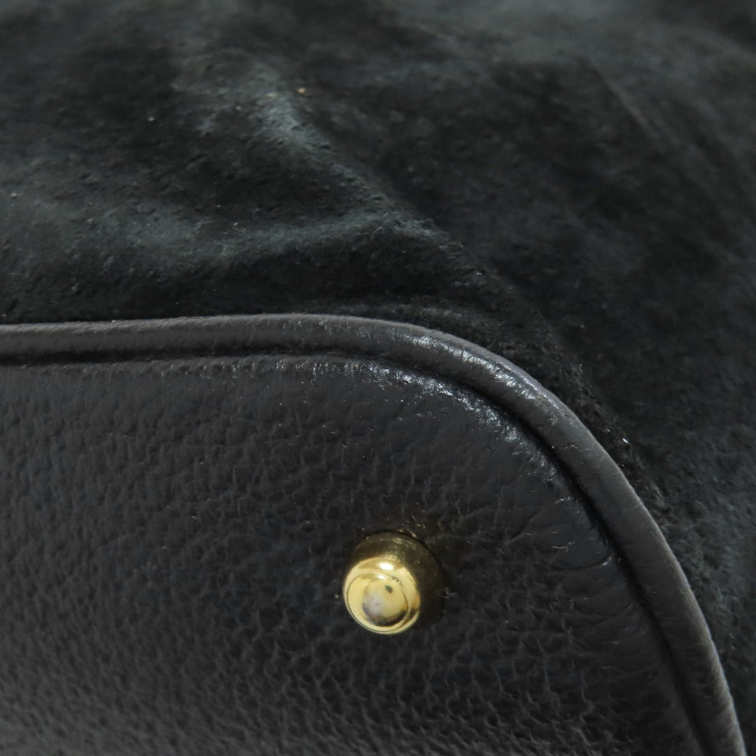 GUCCI Handbag 000.1046.0290 Suede black Bamboo