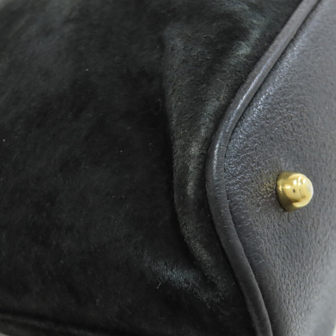 GUCCI Handbag 000.1046.0290 Suede black Bamboo