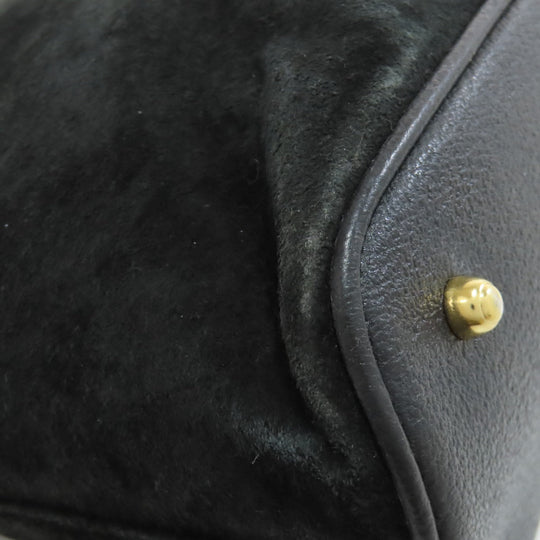 GUCCI Handbag 000.1046.0290 Suede black Bamboo