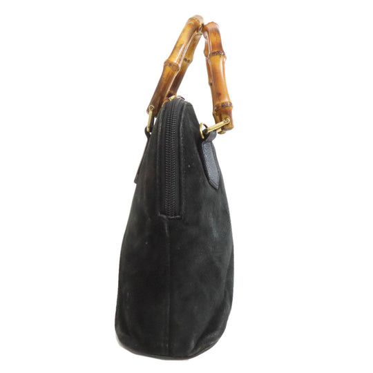 GUCCI Handbag 000.1046.0290 Suede black Bamboo