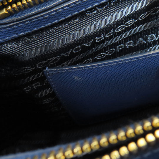 PRADA Handbag BL0837 Safiano blue Promenade 2WAY