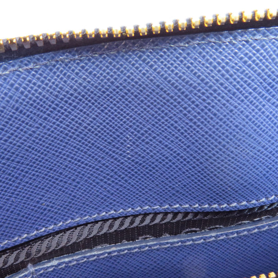PRADA Handbag BL0837 Safiano blue Promenade 2WAY