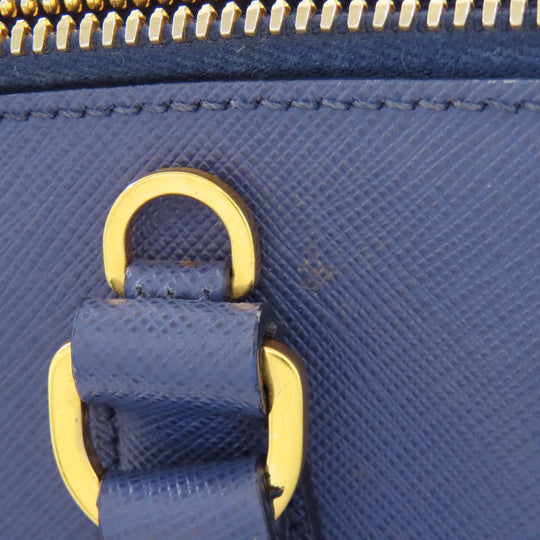 PRADA Handbag BL0837 Safiano blue Promenade 2WAY