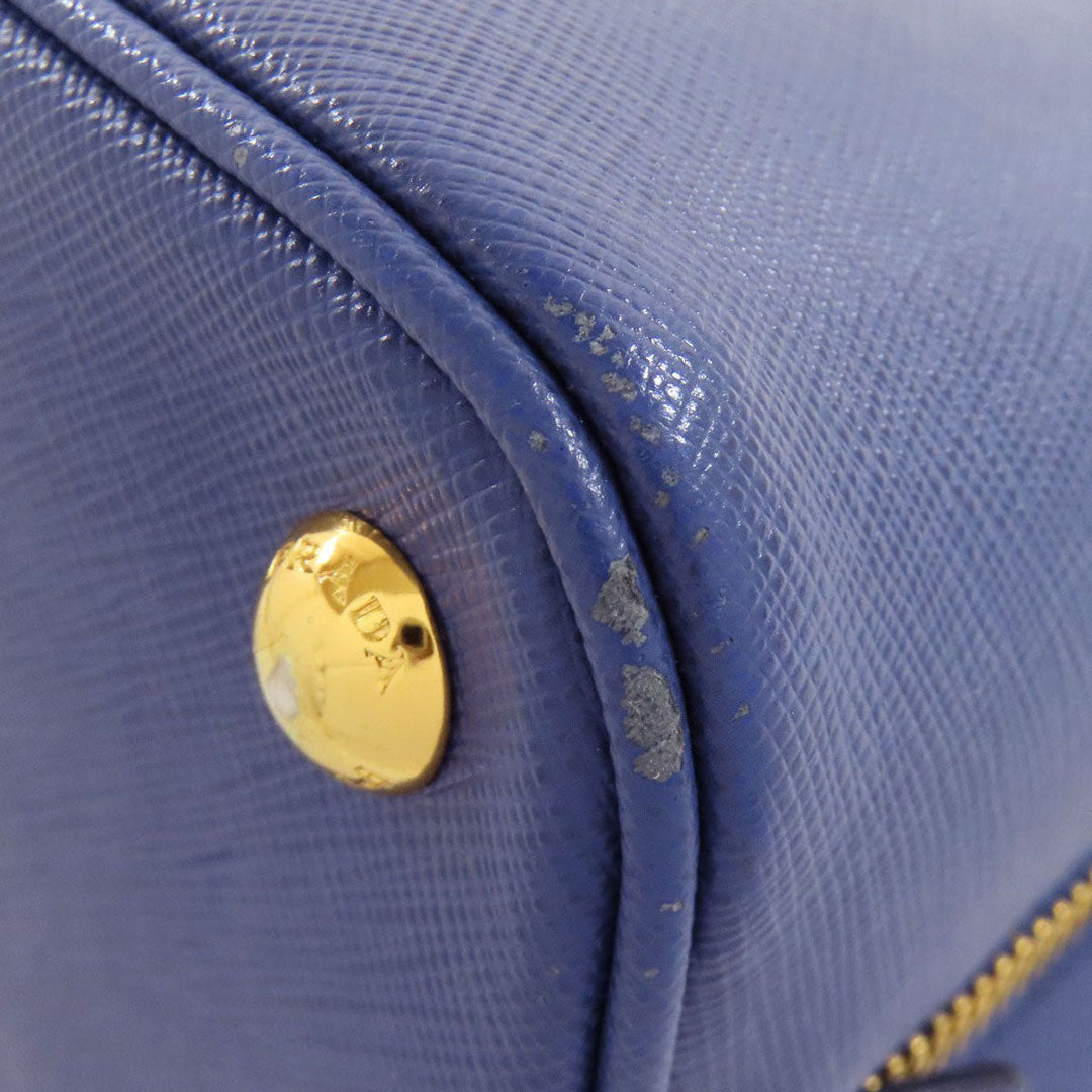 PRADA Handbag BL0837 Safiano blue Promenade 2WAY