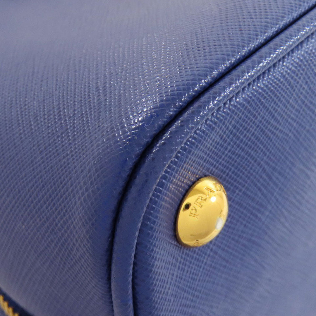 PRADA Handbag BL0837 Safiano blue Promenade 2WAY