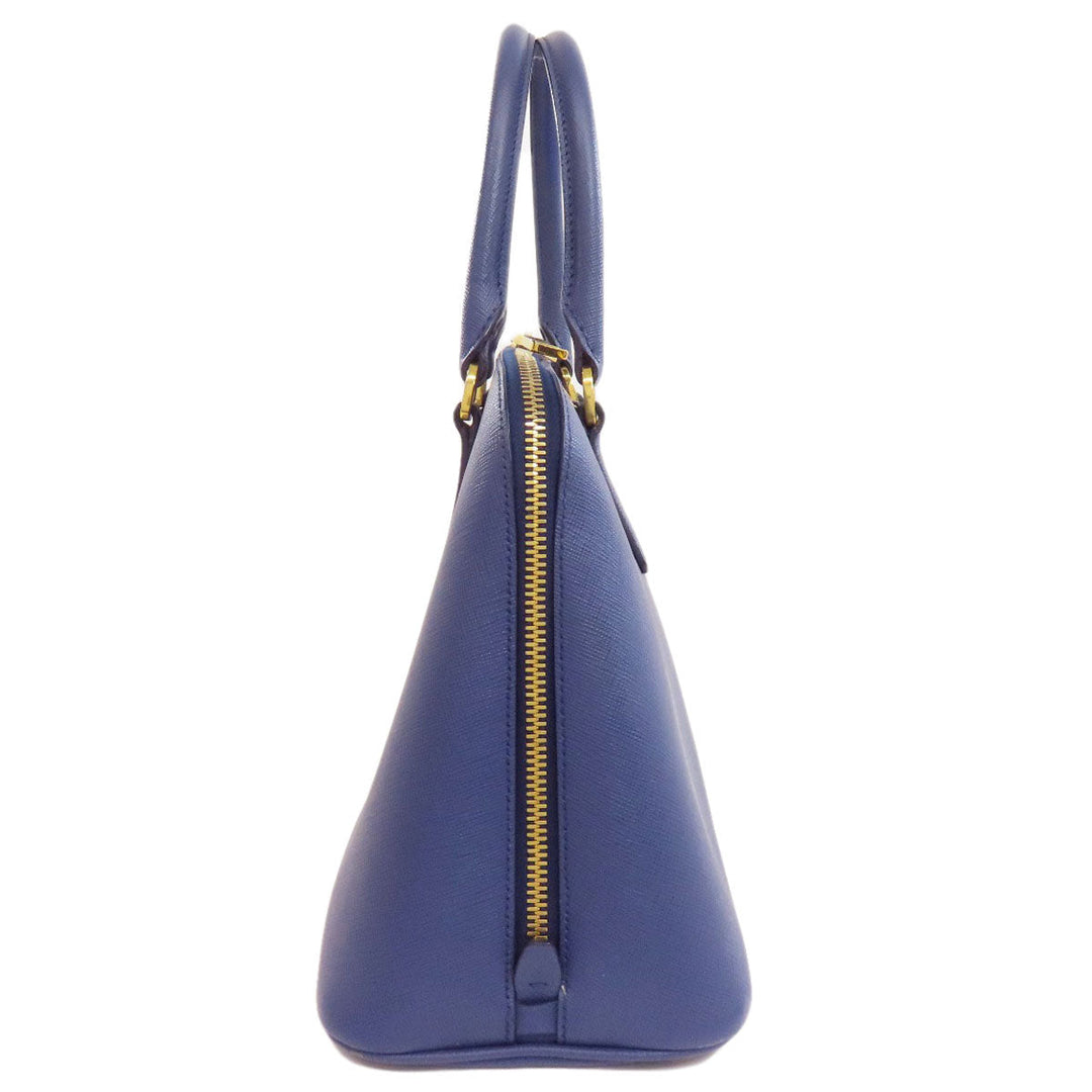 PRADA Handbag BL0837 Safiano blue Promenade 2WAY
