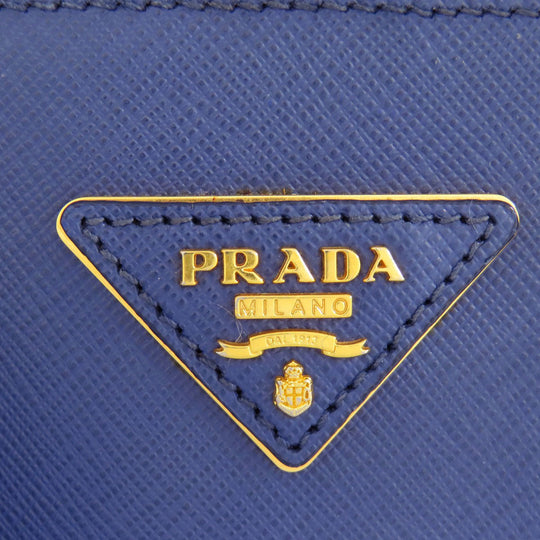 PRADA Handbag BL0837 Safiano blue Promenade 2WAY