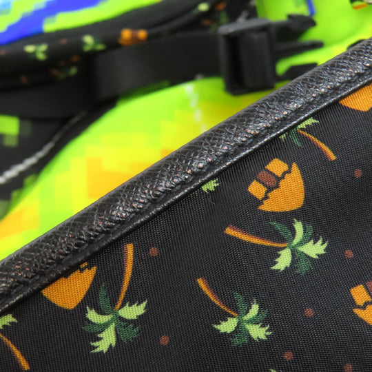 PRADA Backpack Nylon multicolor Tessuto Tropical
