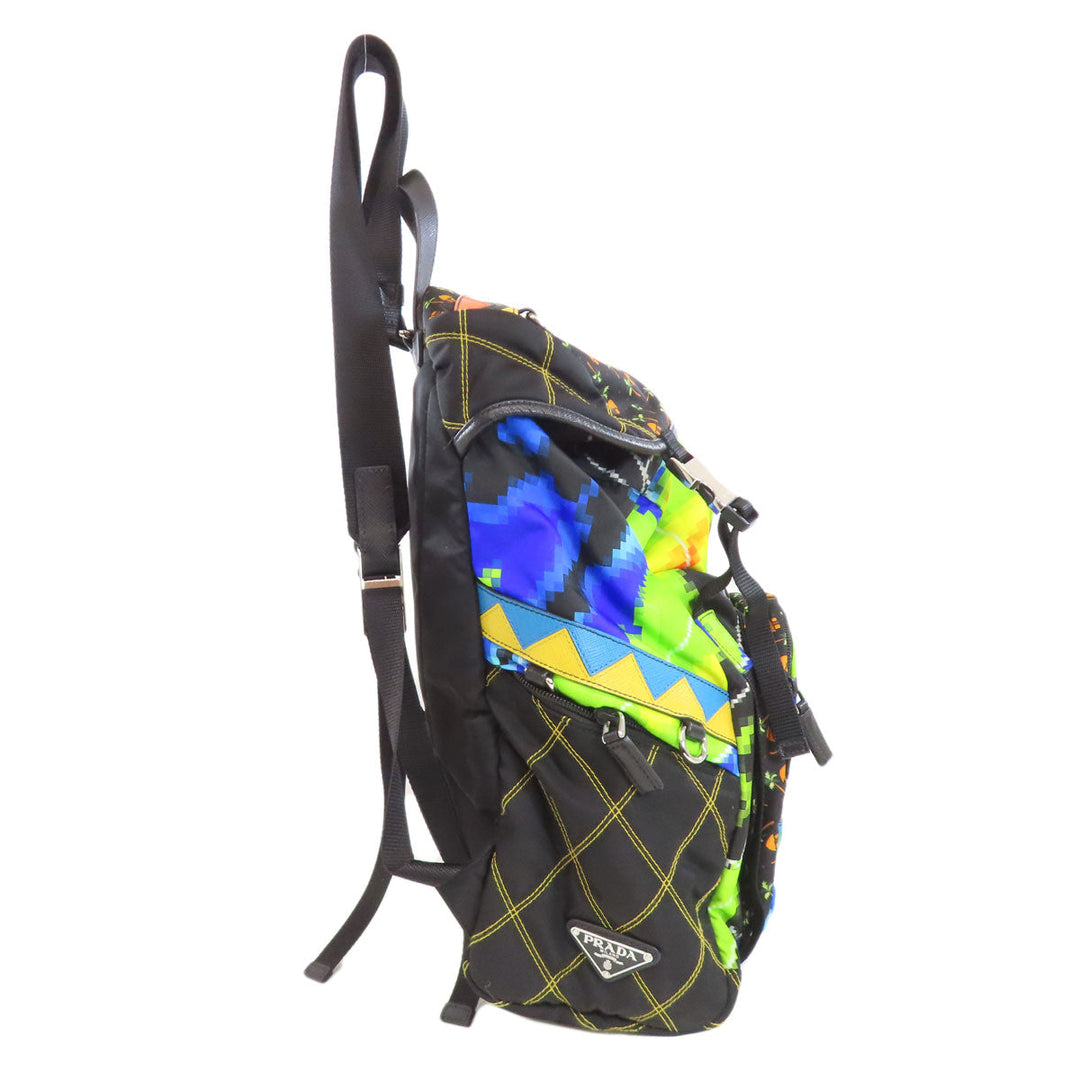 PRADA Backpack Nylon multicolor Tessuto Tropical