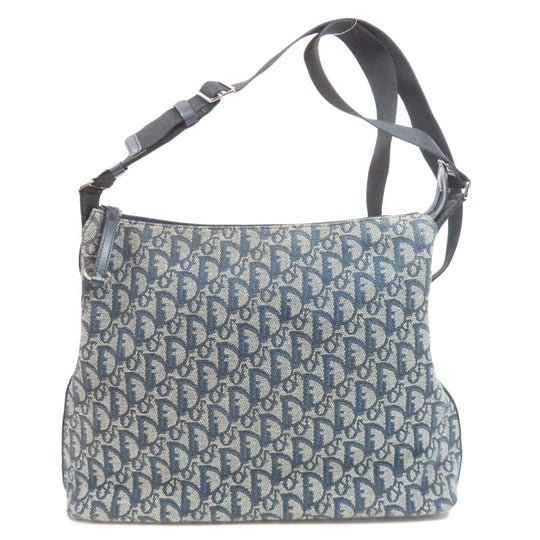 Christian Dior Shoulder Bag canvas blue Trotter Pattern