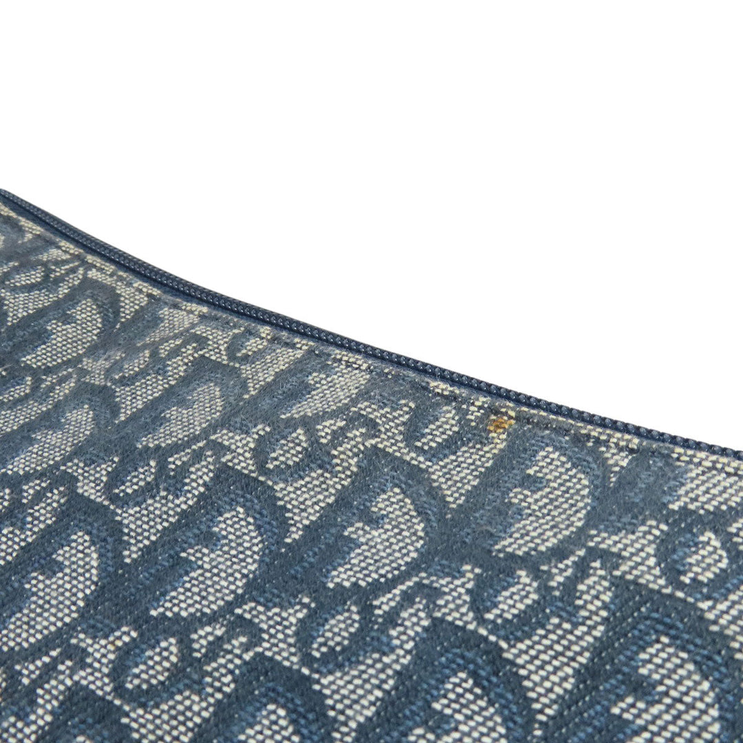 Christian Dior Shoulder Bag canvas blue Trotter Pattern