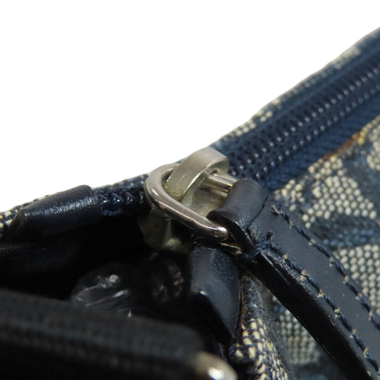 Christian Dior Shoulder Bag canvas blue Trotter Pattern