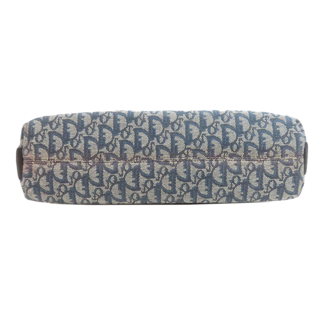 Christian Dior Shoulder Bag canvas blue Trotter Pattern