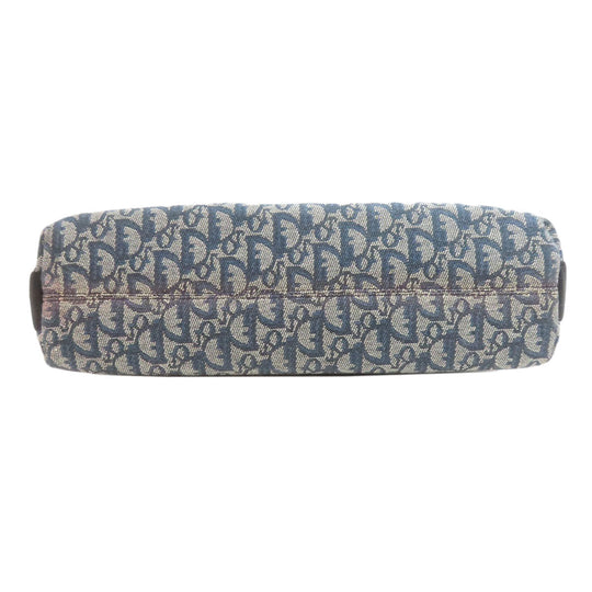 Christian Dior Shoulder Bag canvas blue Trotter Pattern
