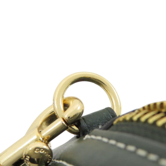 COACH Shoulder Bag CF343 PVC green Maddie Crossbody Women Used Authentic