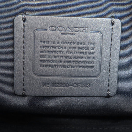 COACH Shoulder Bag CF343 PVC green Maddie Crossbody Women Used Authentic