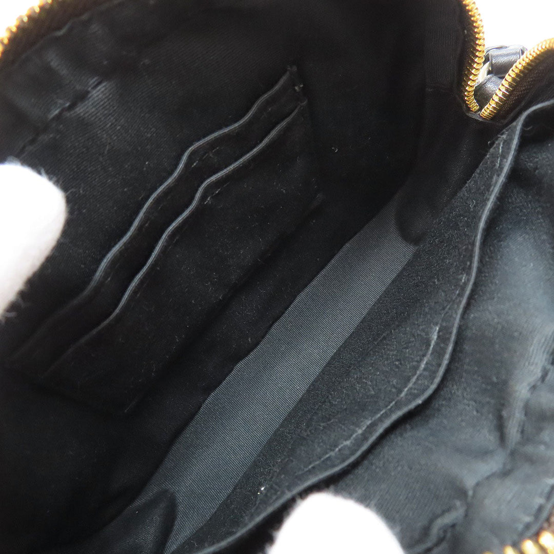 COACH Shoulder Bag 91677 PVC Brown Signature Women Used Authentic