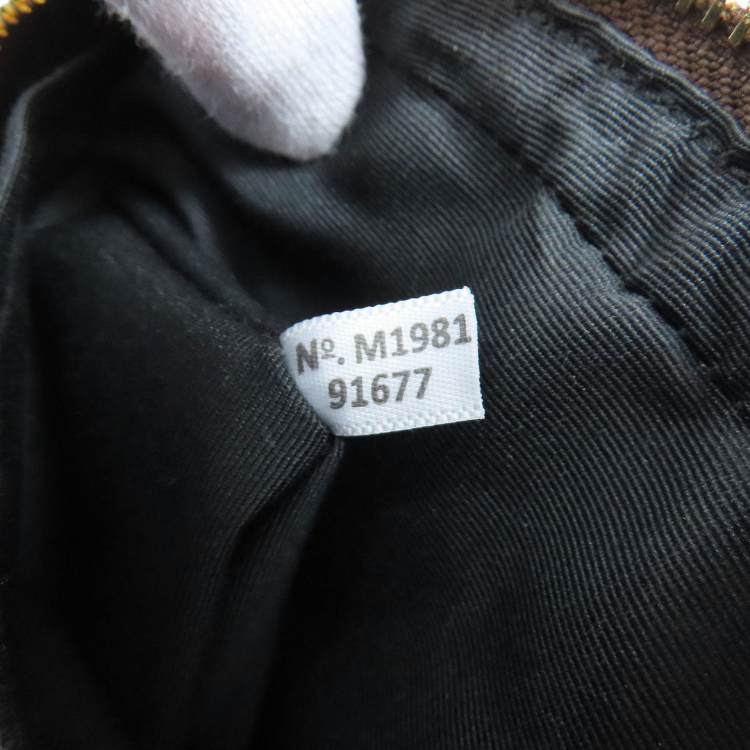 COACH Shoulder Bag 91677 PVC Brown Signature Women Used Authentic