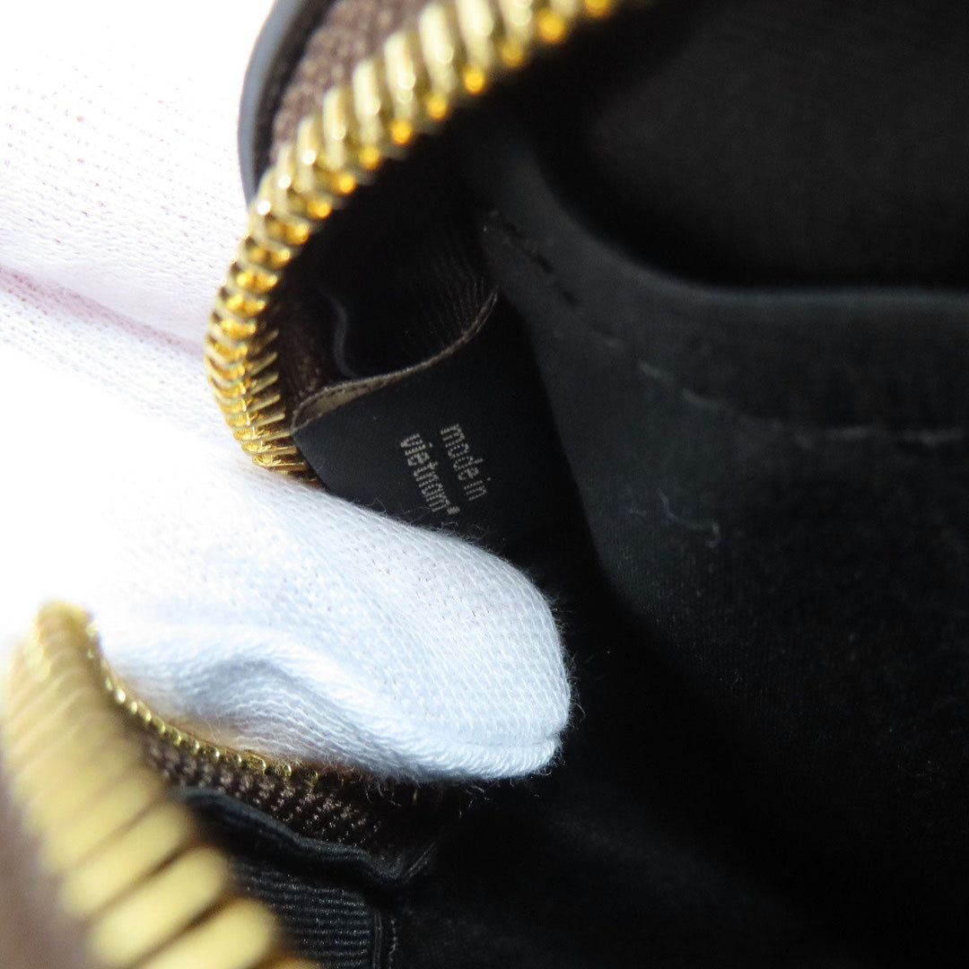 COACH Shoulder Bag 91677 PVC Brown Signature Women Used Authentic