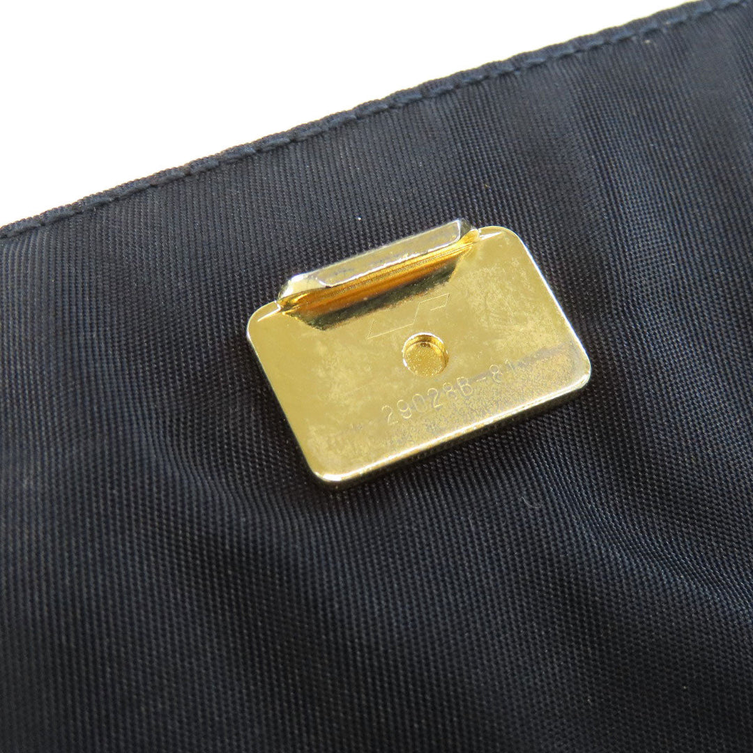 PRADA Tote Bag Nylon Navy logoMetal