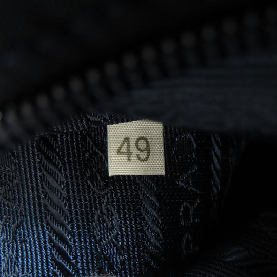 PRADA Tote Bag Nylon Navy logoMetal