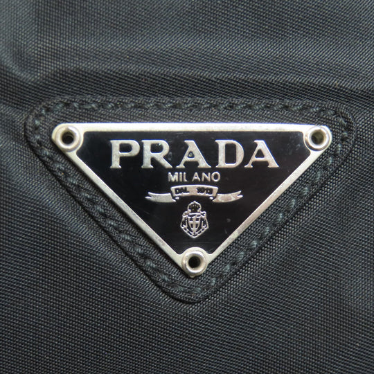 PRADA Handbag B6245 Nylon black logoMetal