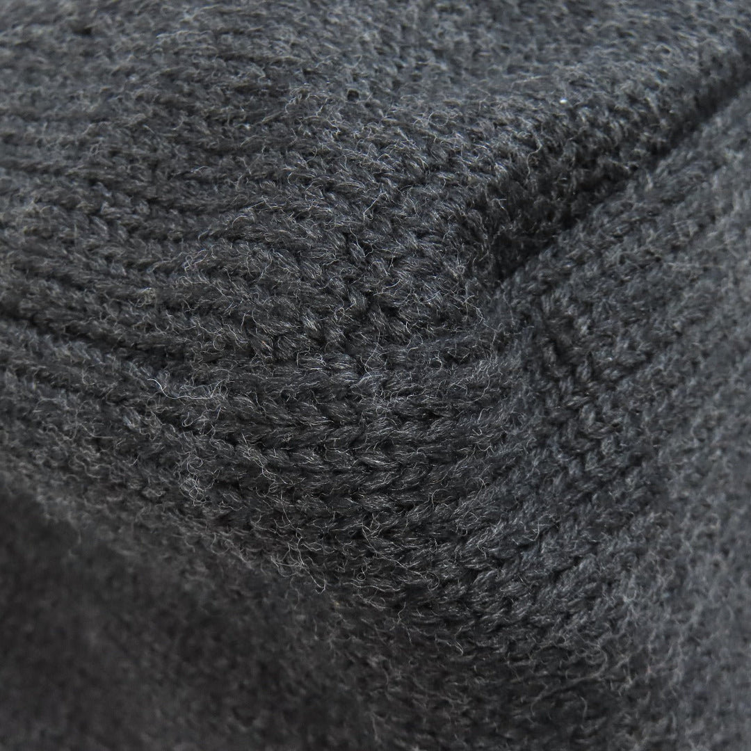 PRADA Tote Bag knit black logoMetal