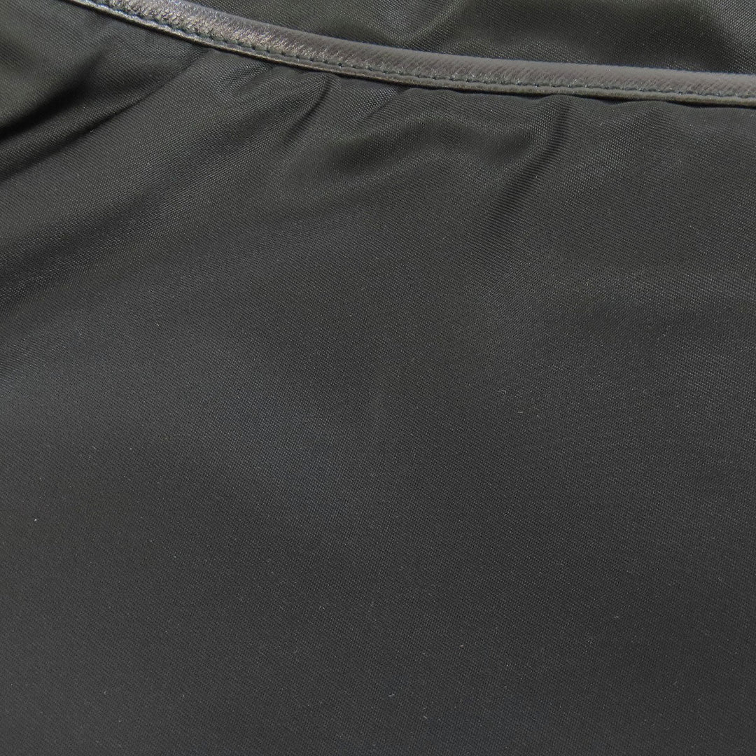 PRADA Shoulder Bag Nylon black logoMetal Women Used Authentic