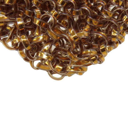 ANTEPRIMA Handbag PVC gold Mini Wire Bag Women Used Authentic