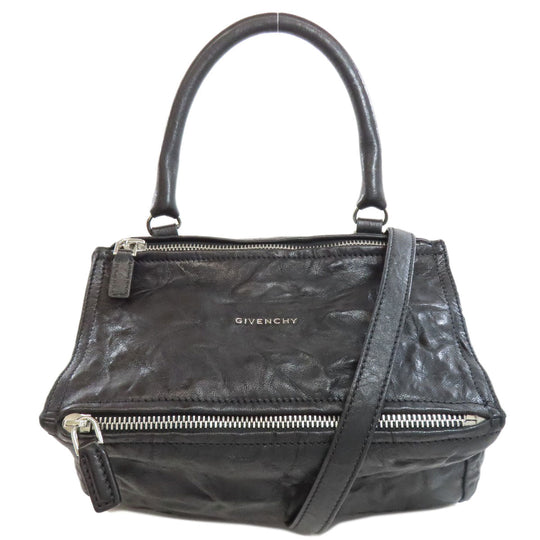 Givenchy Handbag leather black Pandora 2WAY