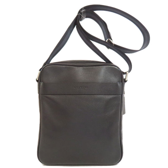 COACH Shoulder Bag F34782 leather black logo