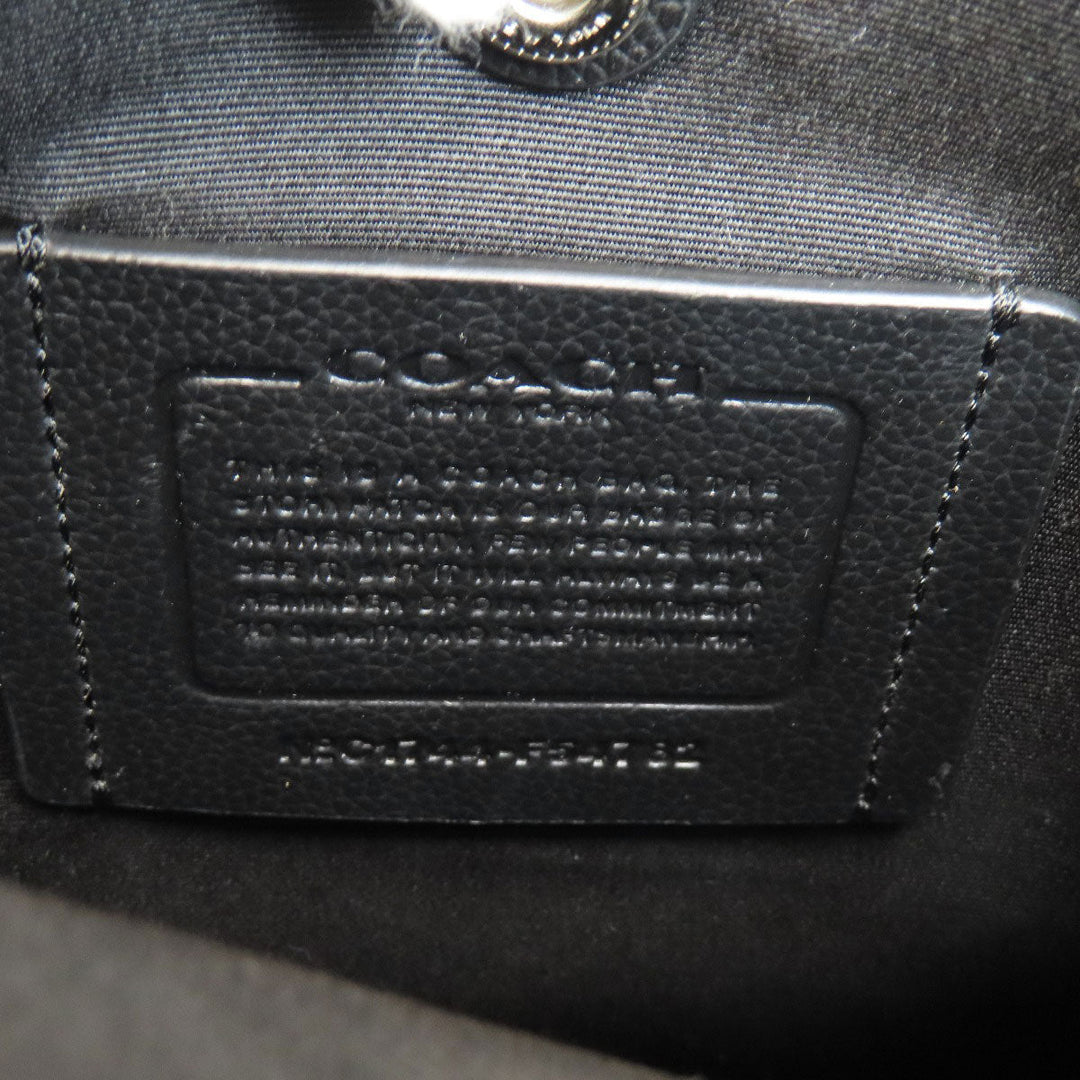 COACH Shoulder Bag F34782 leather black logo