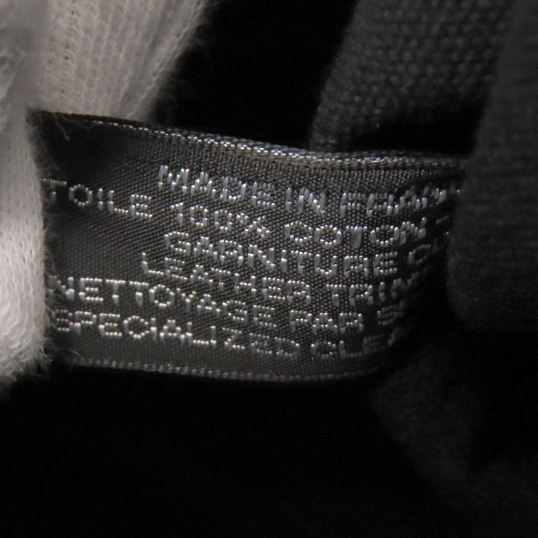 HERMES Tote Bag canvas black Trocha Horizontal Zonal MM