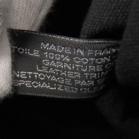 HERMES Tote Bag canvas black Trocha Horizontal Zonal MM